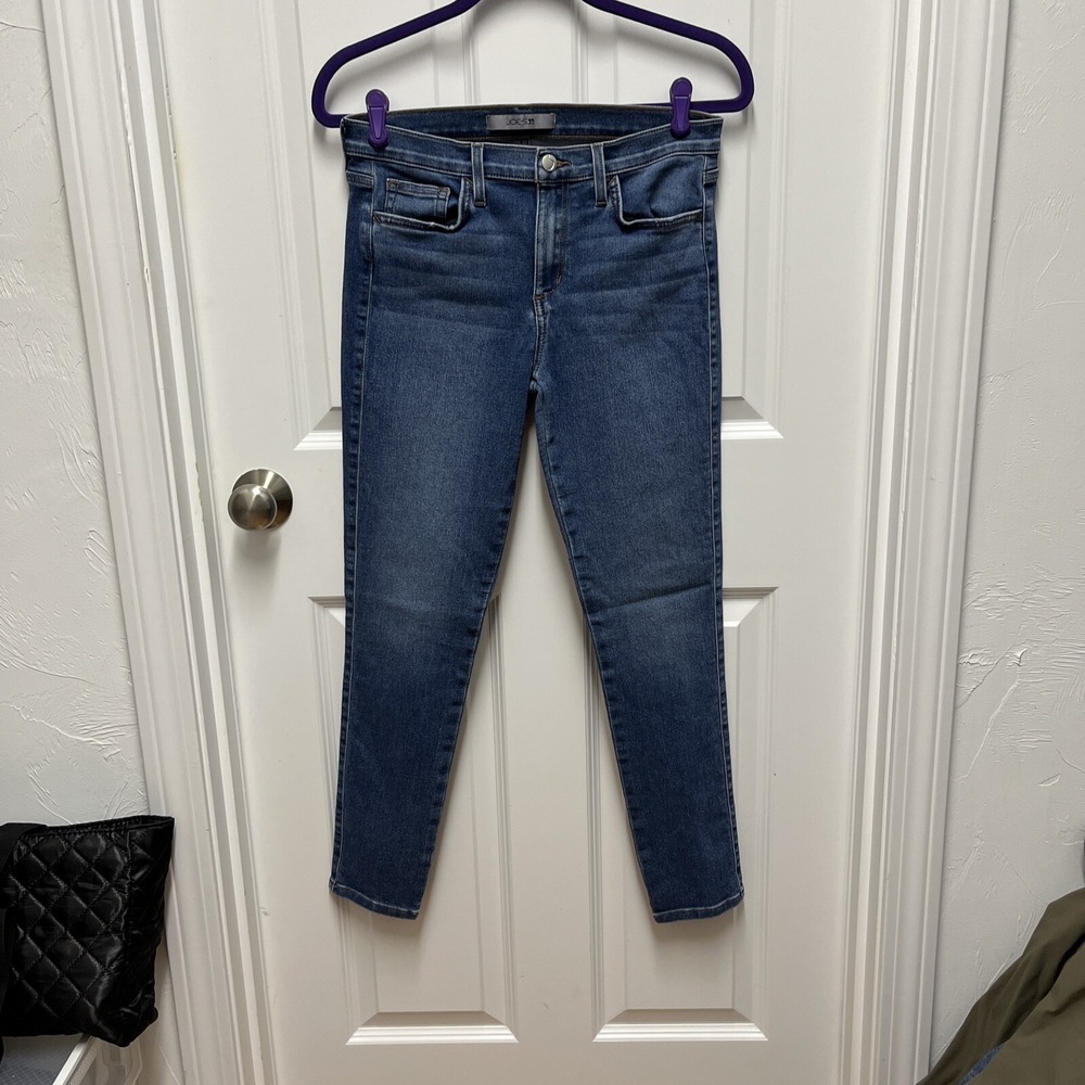 Joes Womens Straight Jeans Size 29โ Stretch Rinse Wash Ankle Denim